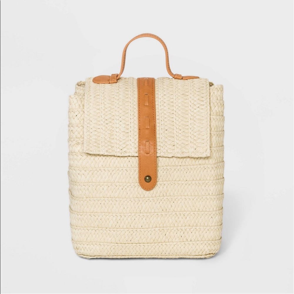Basket backpack purse